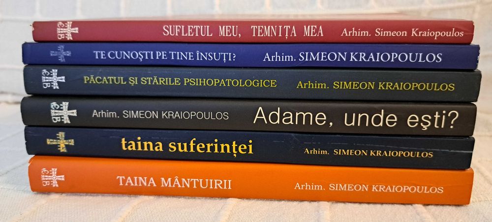 Lot 6 cărți Arhim. Simeon Kraiopoulos - Ed. Bizantină - carti ortodoxe, psihologie crestina