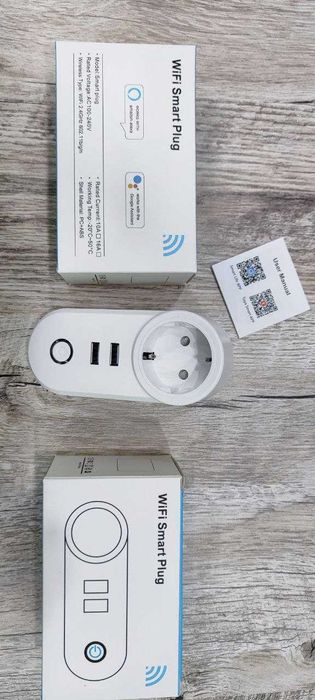 Розетка Wi-Fi с 2 портами USB Tuya Яндекс Алиса
