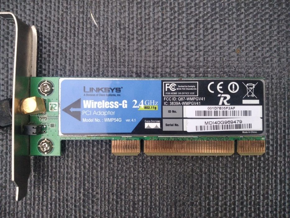 Linksys Wireless-G PCI Adapter WMP54G