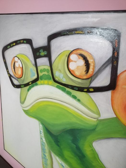 Tablou decorativ ulei vernisat