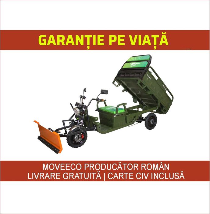 Triciclu electric persoane adulte Cargo 500 EEC 60V/45Ah - omologat RO