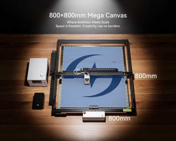 ATOMSTACK Glacier 90W 120W 800/800mm ВОДНО ОХЛАЖДАНЕ + ПОДАРЪК 100€ LightBurn CNC лазер лазерно гравиране рязане