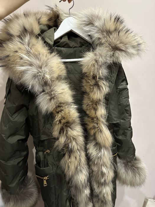 Ново! дълга От естествен косъм размер М, S, Парка