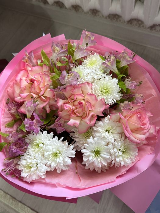 Цветы свежие 5 букетов