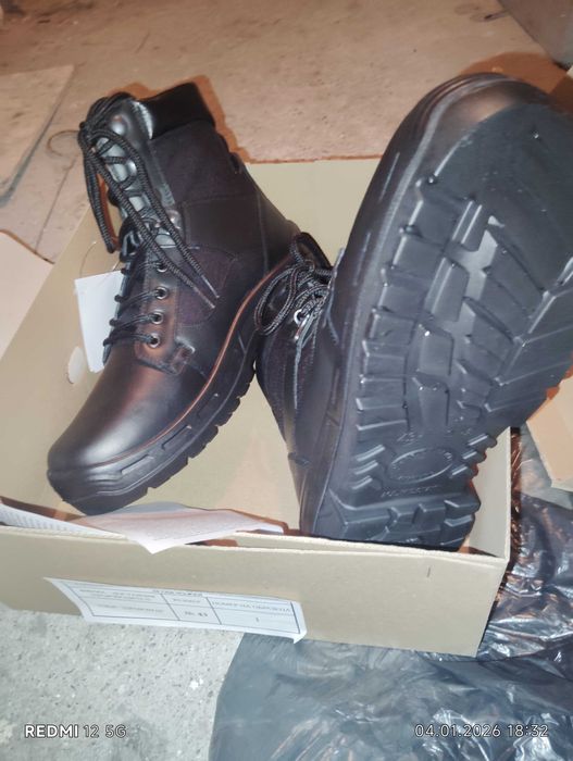 Кубинки, мъжки боти от естествена кожа размер 43