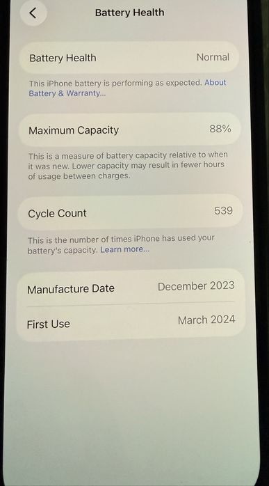 Iphone 15 PRO 128GB Black Titanium в гаранция