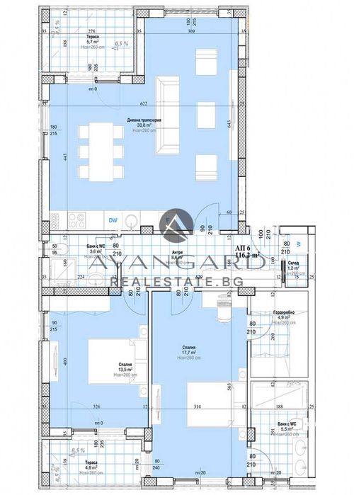 Продава се Тристаен апартамент в с. Марково, Област Пловдив - 132 кв.м за 1349 €/кв.м - Снимка #2