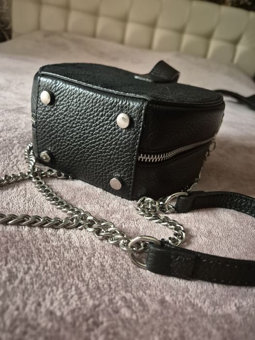 Чанта от набук и кожа Patrizia Lucchini