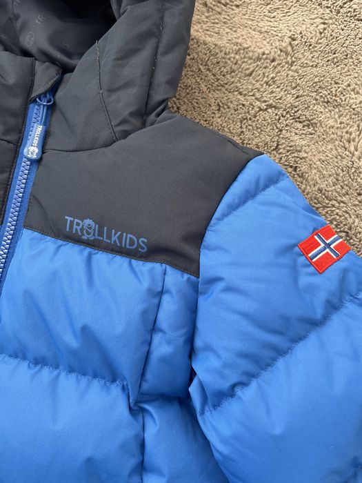 Пухено детско яке Trollkids 110см