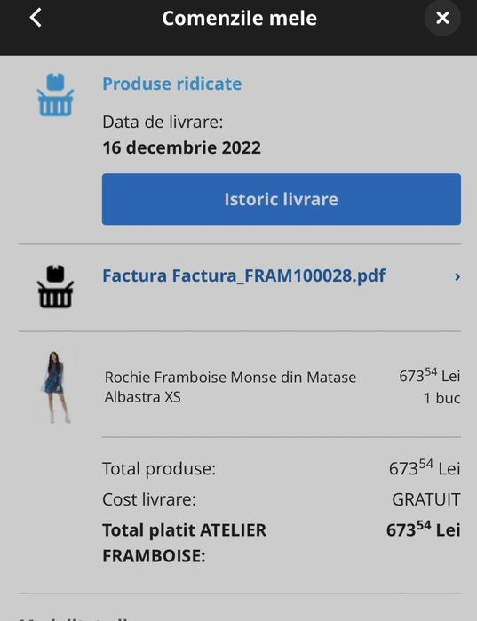 Rochie din matase XS