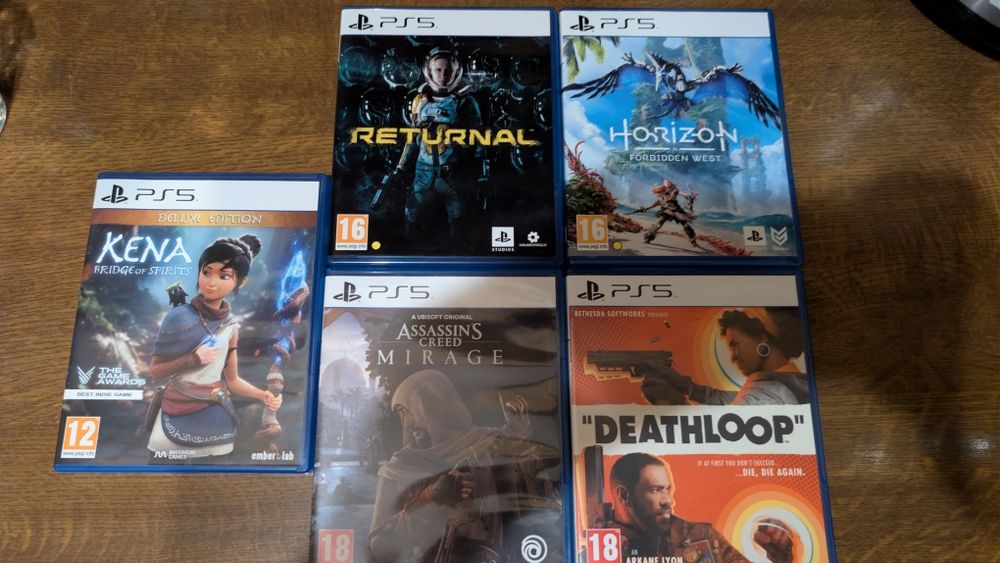 Игри за Плейстейшън 5 assassin's creed, kena, deathloop, horizon ps5 playstation