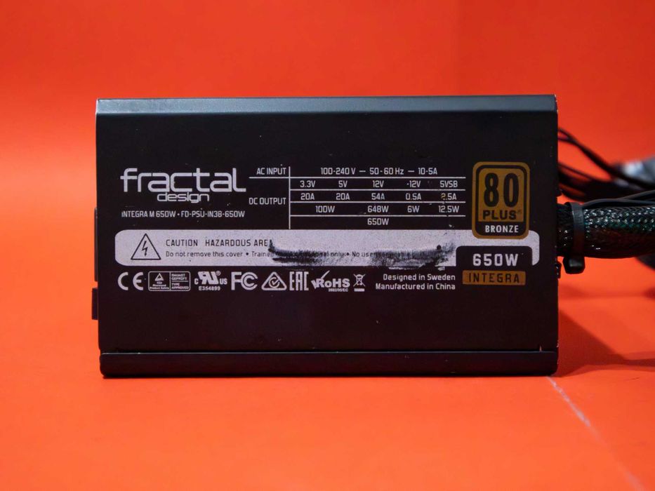 Fractal Design Integra M 650W 80 PLUS Bronze Захранване за настолен компютър PSU