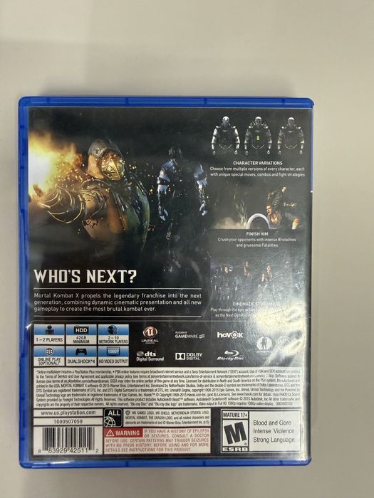 Mortal kombat X на ps4