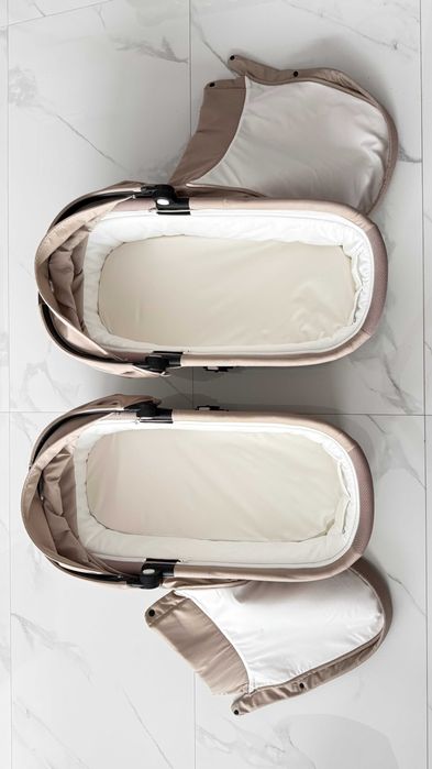2 landouri CYBEX Gazelle S Almond Beige – Gazelle/e-Gazelle pentru gemeni