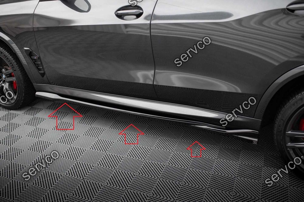Pachet Set Splitter Exterior Lip Prelungiri Body kit tuning Bmw X5 M F95 Facelift 2023- v6 - Maxton Design
