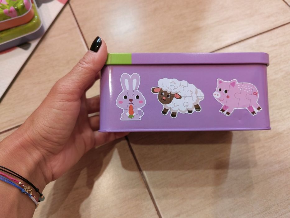 Пъзели в метална кутия КАТО НОВИ!!!