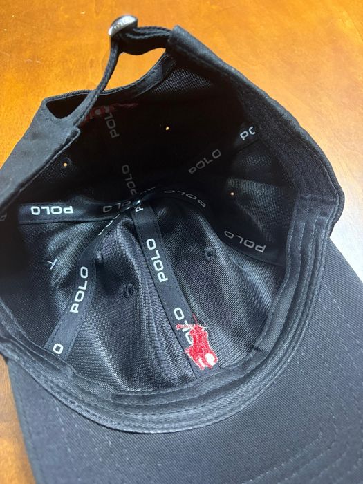 Șapcă Polo neagra negru roșu noua cu eticheta