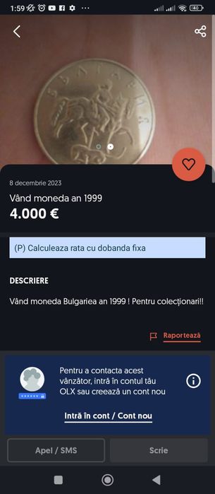 Moneda veche 2 bucati