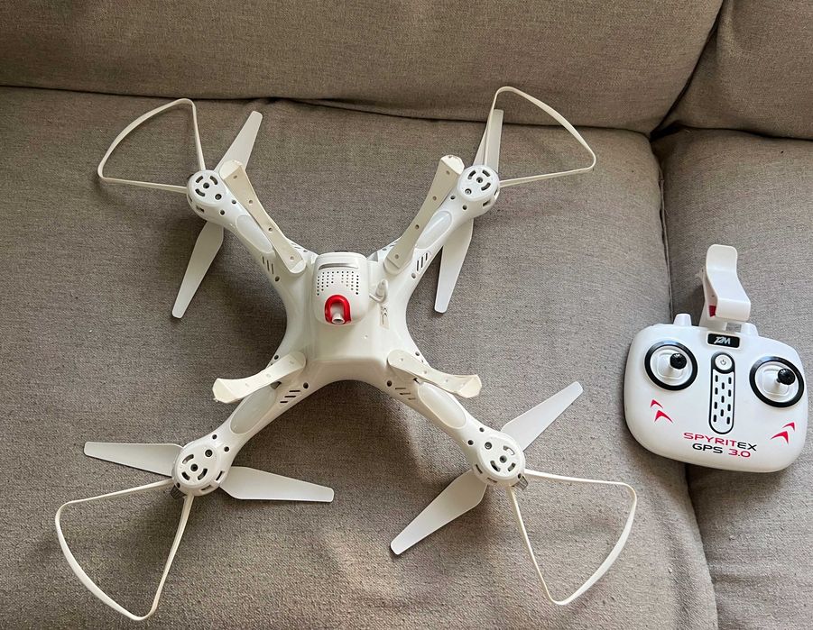 Drona T2M Spyritex GPS 3.0 FPV cu cameră HD și telecomandă completă