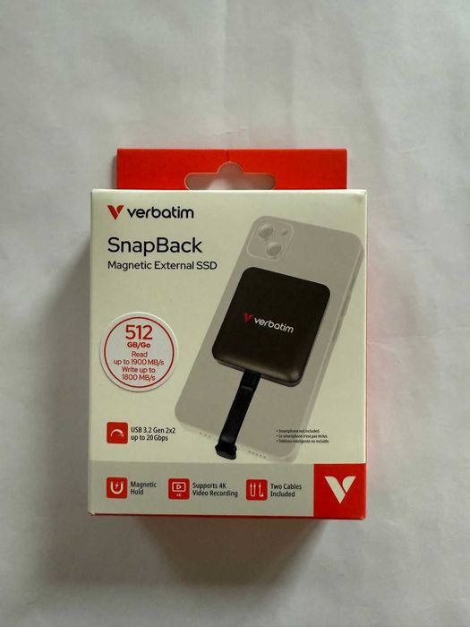 SSD Verbatim SnapBack, 512 Gb , USB Type-C ! SIGILAT + Garantie