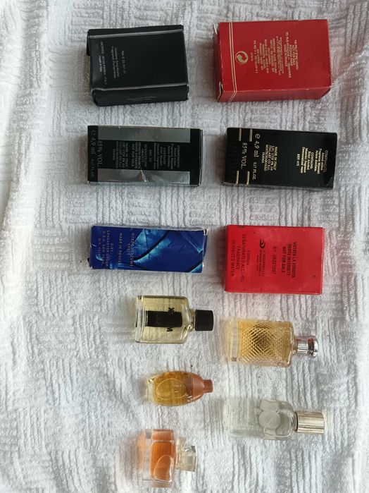Lot miniaturi parfumuri vintage de colecție (Rochas, Maserati, Grigioperla)