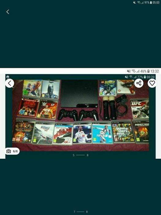 VAND PS3 cu 95 de jocuri la 400 ron fix