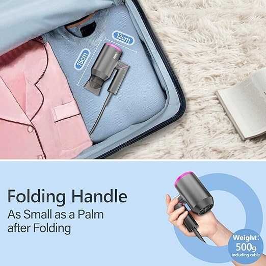 Професионален сешоар DEWILY D089 Йонно сгъваем сешоар Сешоар за коса