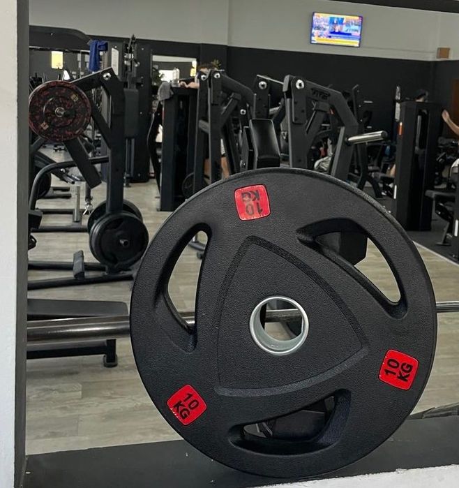 Disc Olimpic 5kg cauciucat cu inel fixare