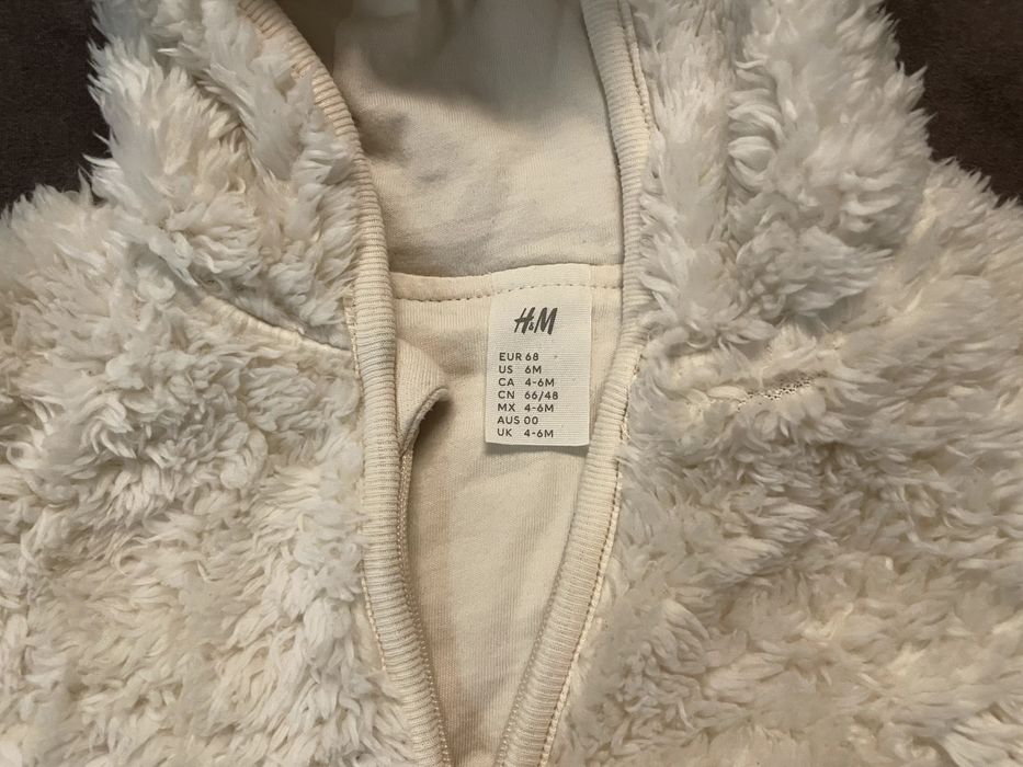 H&M Ватирани гащеризони, жилетки, космонавт 4-6м 68см за бебе