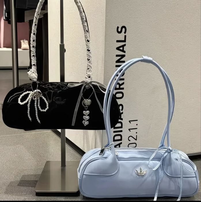 Adidas сумка голубая