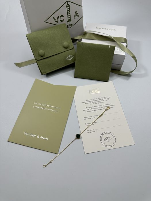 Brățară MINI Van Cleef & Arpels Gold 750 Malachite