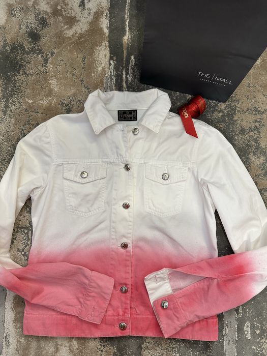 Намаление ! Оригинално яке Fendi Jeans, 40 IT +  подарък топ с камъчета  Rocco Barocco