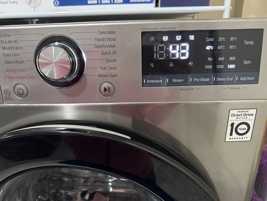 Пералня LG 9 kg с инверторен мотор (Direct Drive)