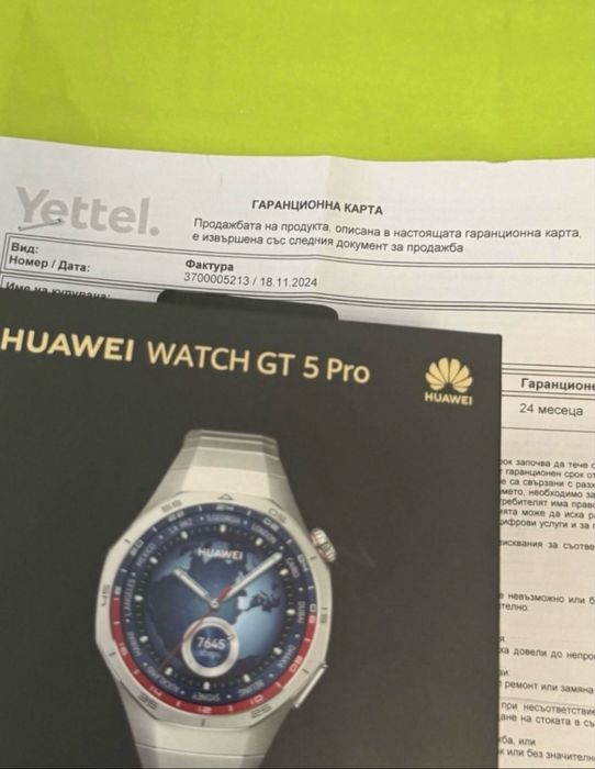 46mm Huawei Watch GT 5 Pro Yettel Гаранция 2026 Titanium GT5