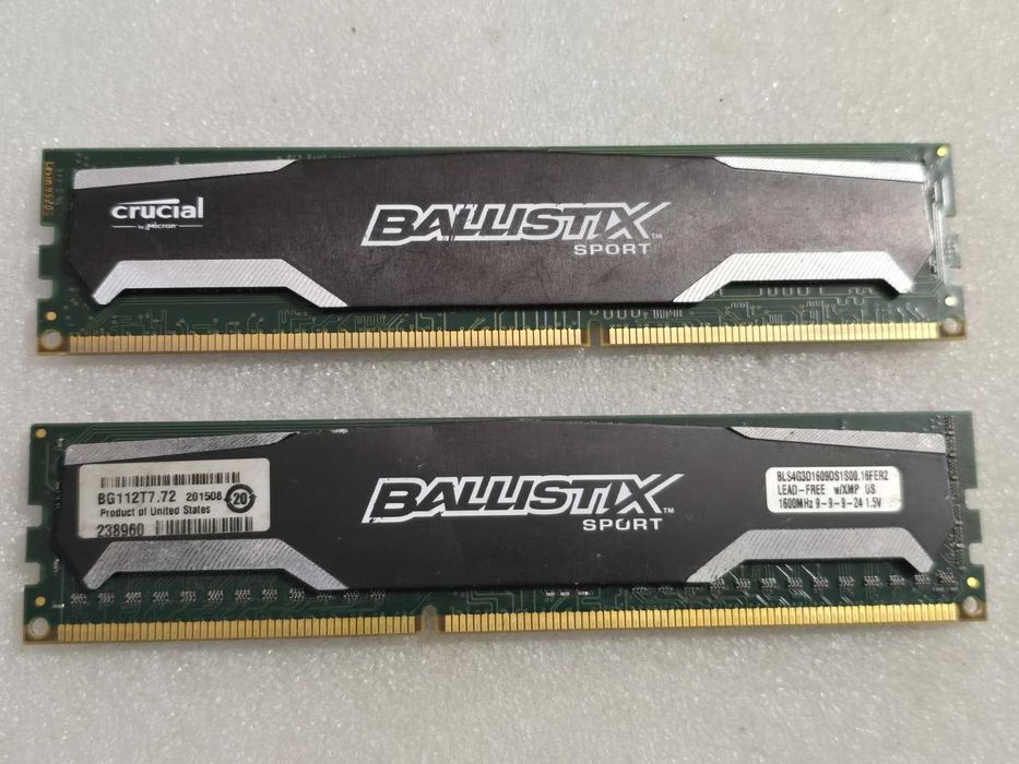 Kit memorie RAM Ballistix Sport 8GB (2 x 4GB) DDR3 1600 (PC3 12800)