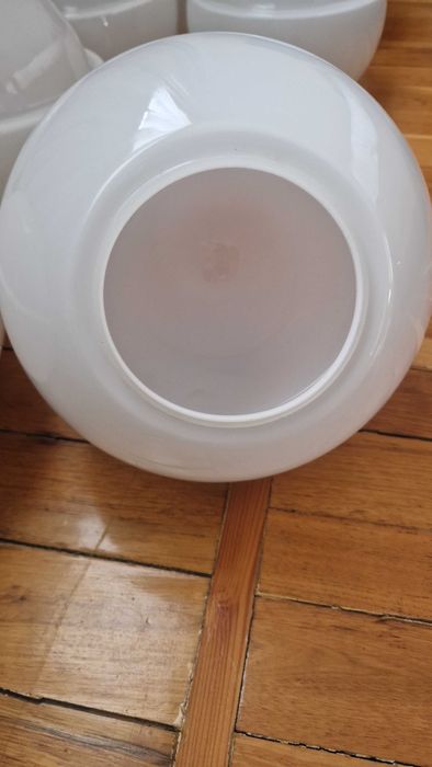 Винтажные Советские Белые Плафоны из стекла СССР ручная выдувка стекло