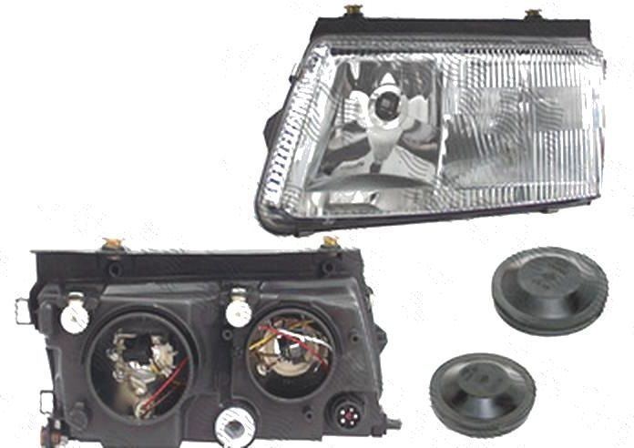 Far Volkswagen Passat (B5 (3b)), 09.1996-11.2000, fata, Dreapta, cu Proiector ceata; H4+H7+W5W; manual/electric; fara motoras