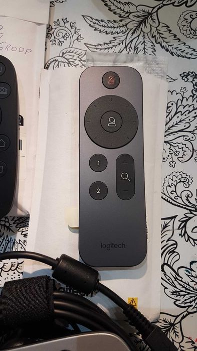 Logitech-Rally Camera Webcam, SPLITTER,Invertor,Telecomanda,Accesorii