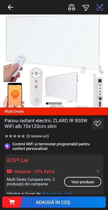 Panouri radiante 900W.