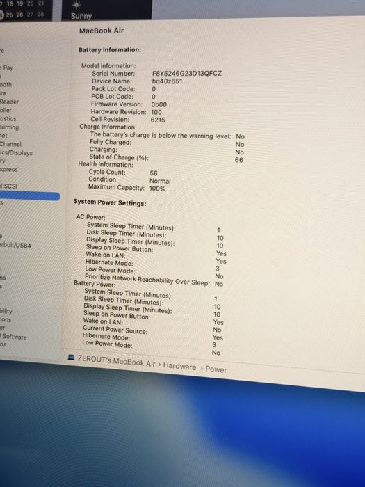 MacBook Air M2 16/256 100%