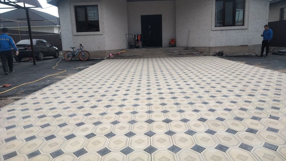 Укладка брусчатка