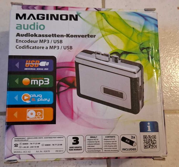 Convertor casetă în MP3, Casetofon portabil, Walkman, Maginon