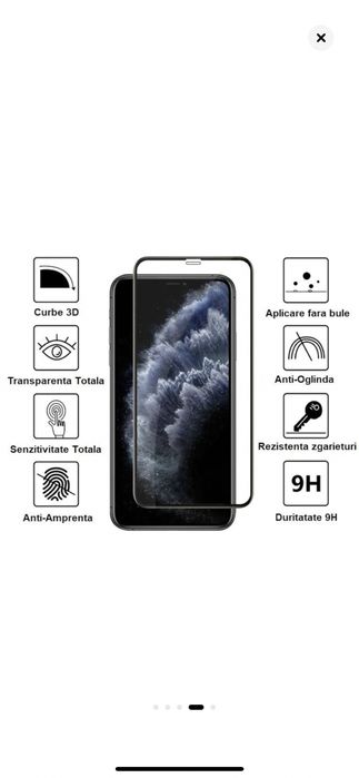 Folie sticla iPhone 13 pro max si 16 pro max 17 pro max  noua sigilată