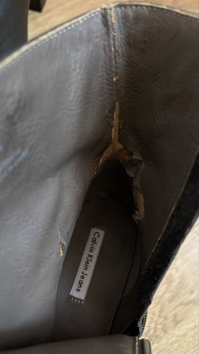 НОВИ боти Calvin Klein Brynn шоколадови