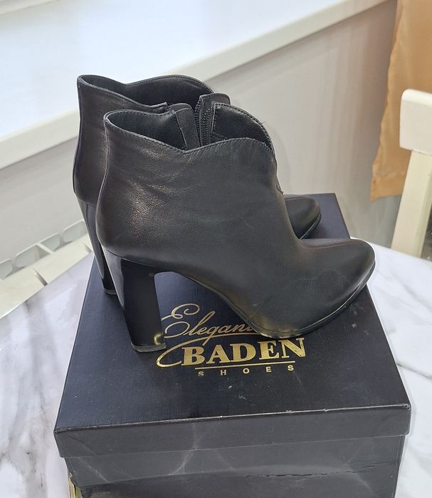 Ботильоны  кожаные