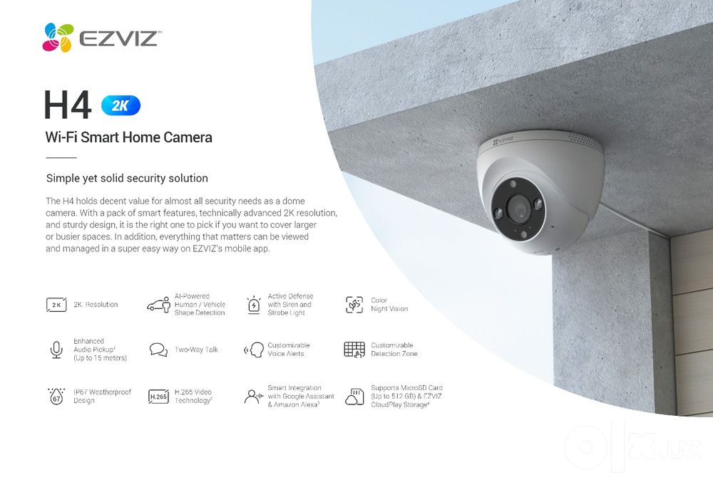 Ezviz Smart Camera H4 2k OPTOM