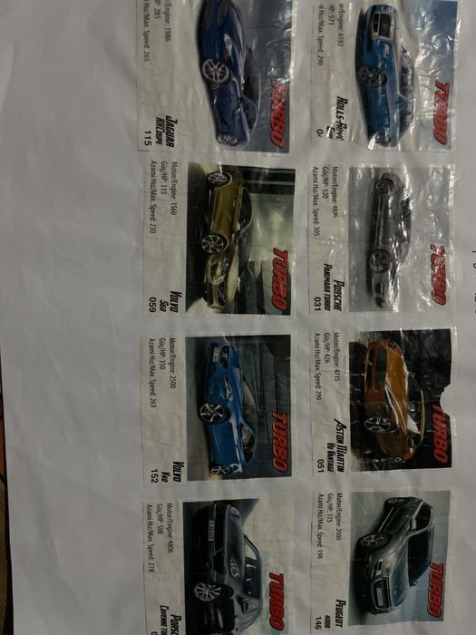 Colectie masini turbo