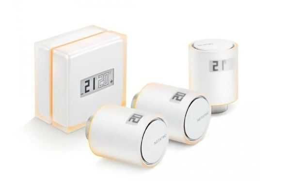 Netatmo Pachet Termostat Inteligent + 3 Capete Termostatice WiFi