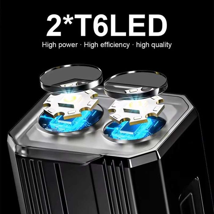 Предна LED светлина за велосипед, USB-TYPE-C, 800LM, 2600mAh, Алуминий