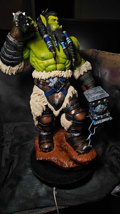 Statueta pictata manual Thrall World of Wacraft. Figurina, Miniatiura